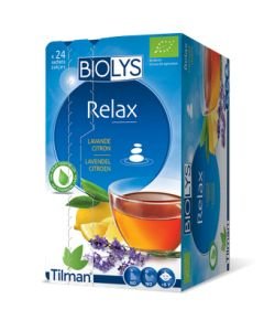 Tisane Relax (lavande citron) BIO, 24 sachets